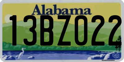 AL license plate 13BZ022