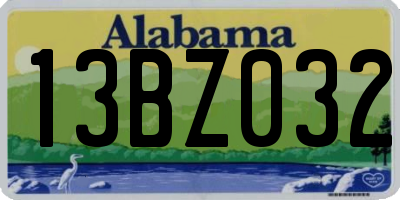 AL license plate 13BZ032