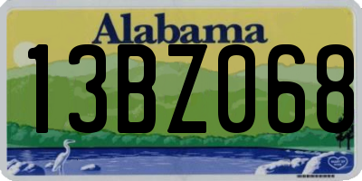 AL license plate 13BZ068