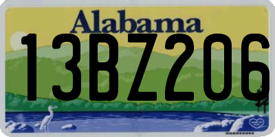 AL license plate 13BZ206