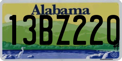 AL license plate 13BZ220