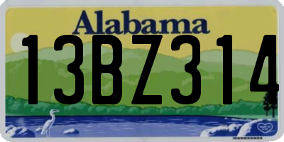 AL license plate 13BZ314