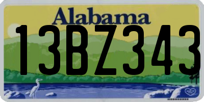 AL license plate 13BZ343
