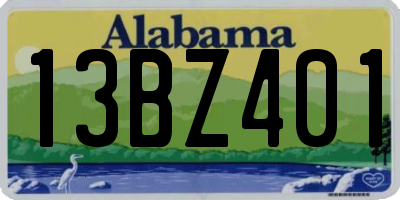 AL license plate 13BZ401