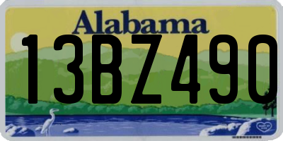 AL license plate 13BZ490