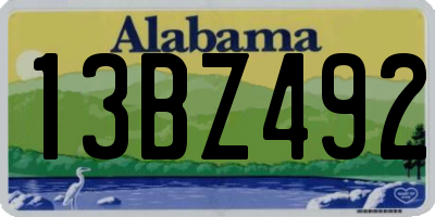 AL license plate 13BZ492