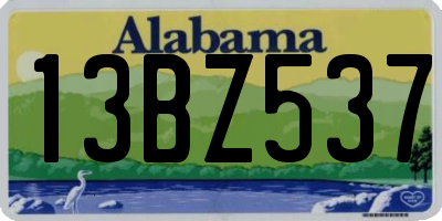 AL license plate 13BZ537