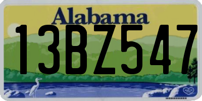 AL license plate 13BZ547