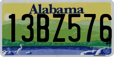 AL license plate 13BZ576