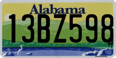 AL license plate 13BZ598
