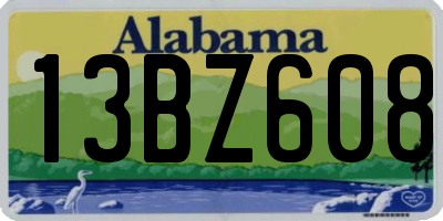 AL license plate 13BZ608