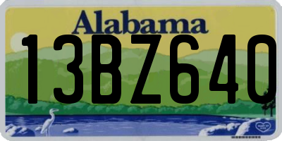 AL license plate 13BZ640