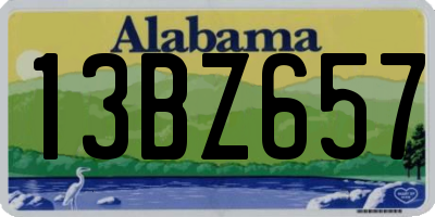 AL license plate 13BZ657
