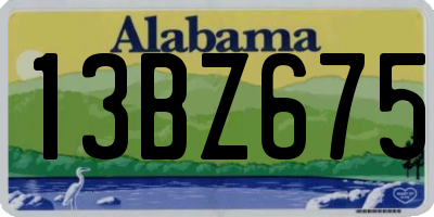 AL license plate 13BZ675