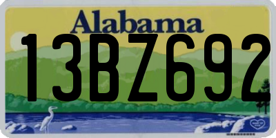 AL license plate 13BZ692