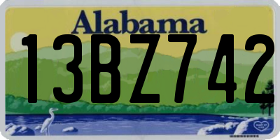 AL license plate 13BZ742