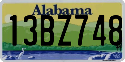 AL license plate 13BZ748