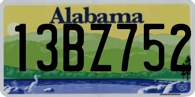 AL license plate 13BZ752