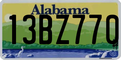 AL license plate 13BZ770