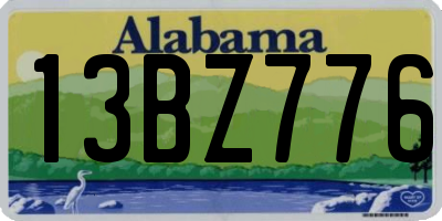 AL license plate 13BZ776