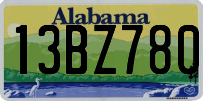 AL license plate 13BZ780