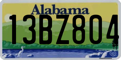 AL license plate 13BZ804