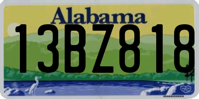 AL license plate 13BZ818