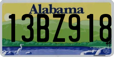 AL license plate 13BZ918