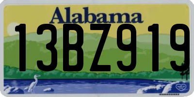 AL license plate 13BZ919
