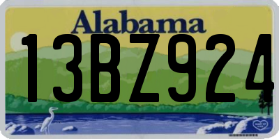 AL license plate 13BZ924