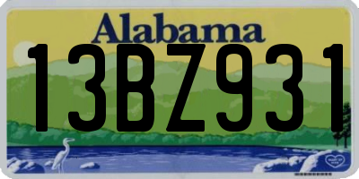AL license plate 13BZ931