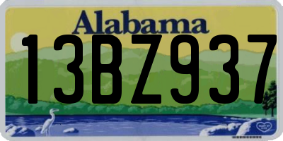 AL license plate 13BZ937