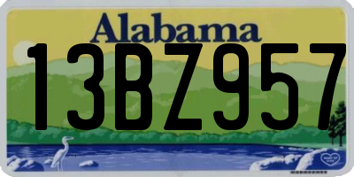 AL license plate 13BZ957