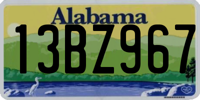 AL license plate 13BZ967