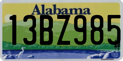 AL license plate 13BZ985