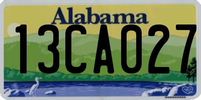 AL license plate 13CA027