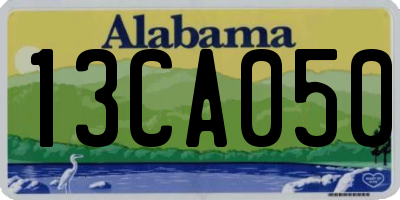 AL license plate 13CA050