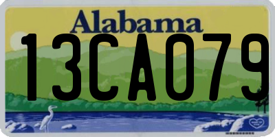 AL license plate 13CA079