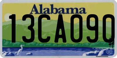 AL license plate 13CA090