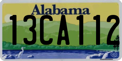 AL license plate 13CA112