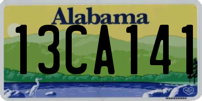 AL license plate 13CA141