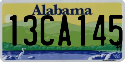 AL license plate 13CA145