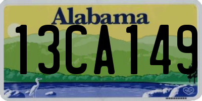 AL license plate 13CA149