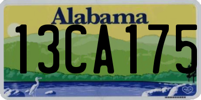 AL license plate 13CA175