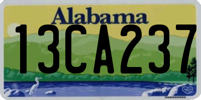 AL license plate 13CA237