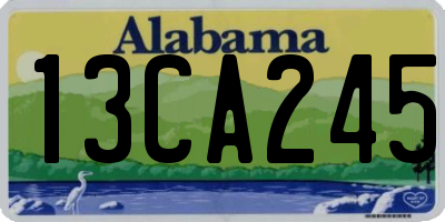 AL license plate 13CA245