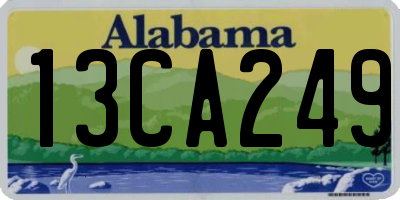 AL license plate 13CA249