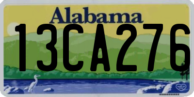 AL license plate 13CA276