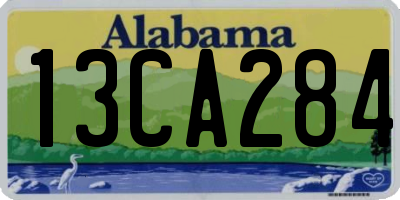 AL license plate 13CA284