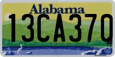 AL license plate 13CA370